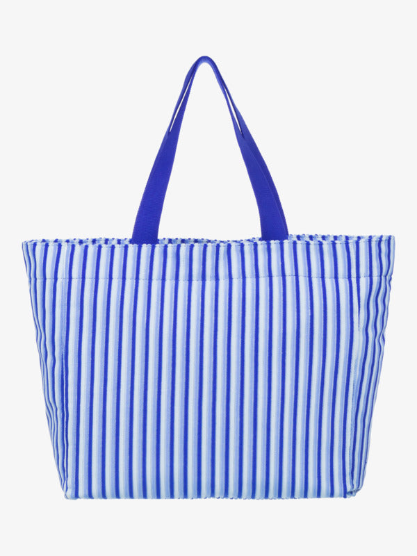 Load image into Gallery viewer, Roxy Women&#39;s Crowded Beachfront Tote Bag Dazzling Blue ERJBT03412 _PPM0
