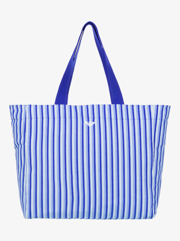 Load image into Gallery viewer, Roxy Women&#39;s Crowded Beachfront Tote Bag Dazzling Blue ERJBT03412 _PPM0

