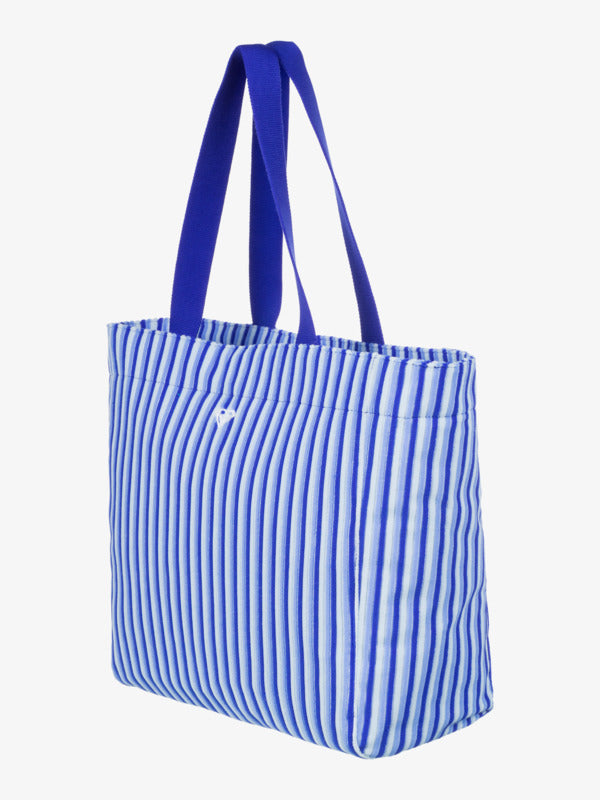 Load image into Gallery viewer, Roxy Women&#39;s Crowded Beachfront Tote Bag Dazzling Blue ERJBT03412 _PPM0
