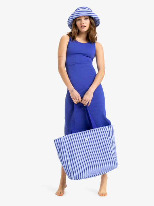 Roxy Women's Crowded Beachfront Tote Bag Dazzling Blue ERJBT03412 _PPM0