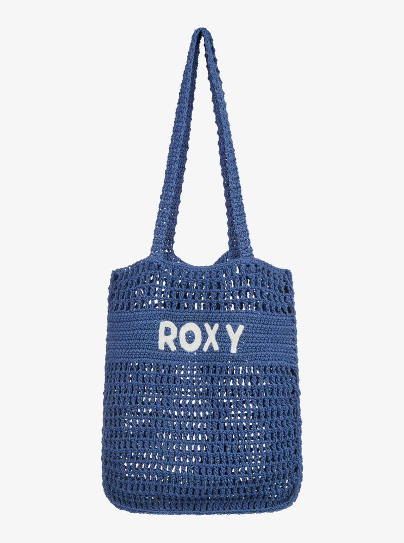 Load image into Gallery viewer, Roxy Women&#39;s Slogan Tote Bag Dazzling Blue ERJBT03416_PPM0
