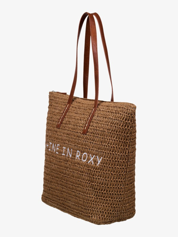 Load image into Gallery viewer, Roxy Women's In The Tropics Beach Bag Brownie ERJBT03419-CME0
