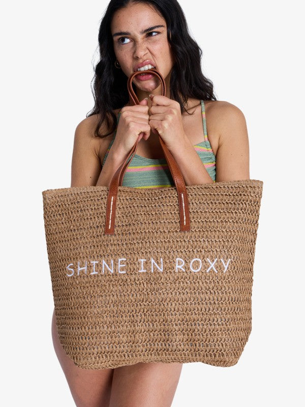 Load image into Gallery viewer, Roxy Women's In The Tropics Beach Bag Brownie ERJBT03419-CME0
