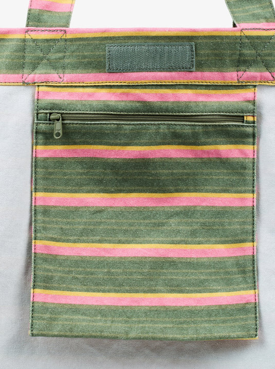 Roxy Women's Anti Bad Vibes Tote Bag Oil Green ERJBT03431-GLD3