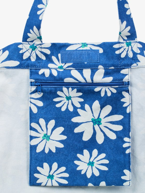 Load image into Gallery viewer, Roxy Women's Anti Bad Vibes Tote Bag Coconut Milk Flower Soul ERJBT03431-XBBK
