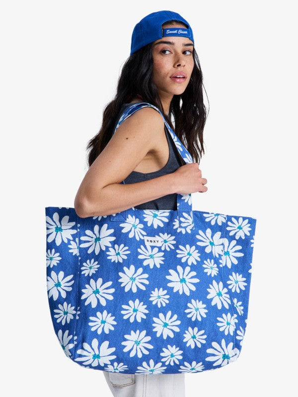 Load image into Gallery viewer, Roxy Women's Anti Bad Vibes Tote Bag Coconut Milk Flower Soul ERJBT03431-XBBK
