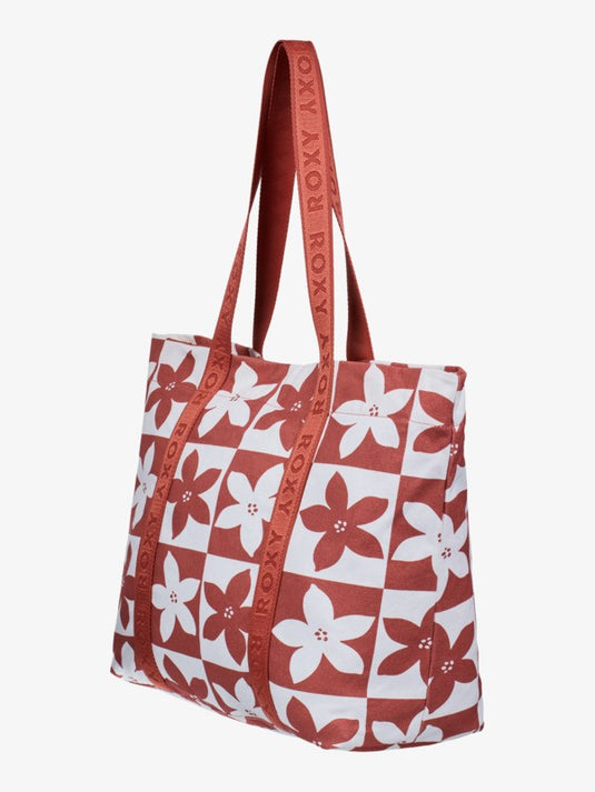Roxy Women's Gold Dust Girl Tote Bag Ginger Spice Flora ERJBT03442-NNB6
