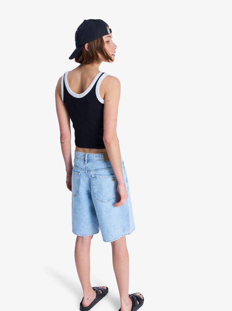 Load image into Gallery viewer, Roxy Women's Breakers Mid Bermuda Shorts Sunbleached ERJDS03352-BFB0

