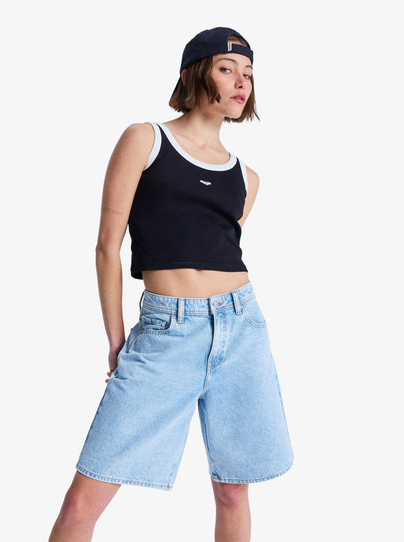 Load image into Gallery viewer, Roxy Women's Breakers Mid Bermuda Shorts Sunbleached ERJDS03352-BFB0
