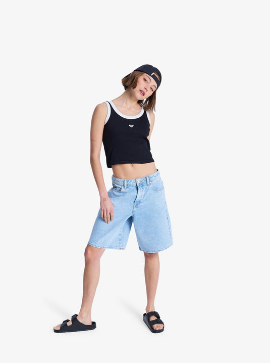 Roxy Women's Breakers Mid Bermuda Shorts Sunbleached ERJDS03352-BFB0
