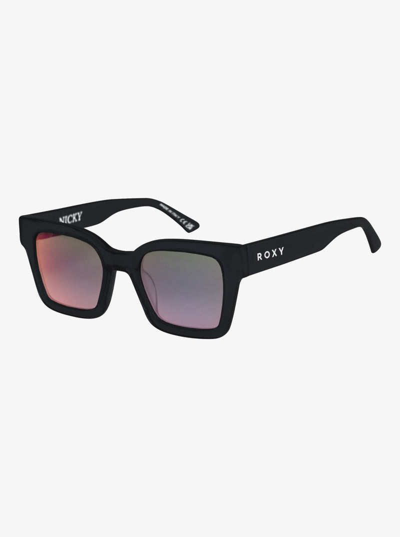 Load image into Gallery viewer, Roxy Women's Nicky Sunglasses Black/Ml Infrared ERJEY03148-KYH9
