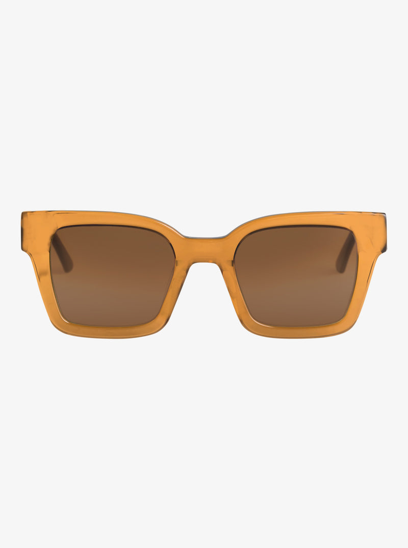 Load image into Gallery viewer, Roxy Women's Nicky Sunglasses Shiny Honey/Brown ERJEY03148-XYYC
