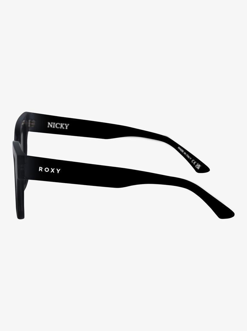 Load image into Gallery viewer, Roxy Women&#39;s Nicky Polarized Sunglasses Black/Grey Plz ERJEY03149_XKSK
