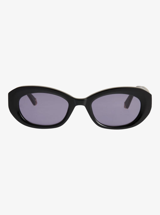 Roxy Women's Aurora Sunglasses Shiny Black/Grey ERJEY03150-XKSK