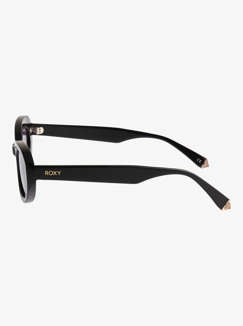 Load image into Gallery viewer, Roxy Women's Aurora Sunglasses Shiny Black/Grey ERJEY03150-XKSK
