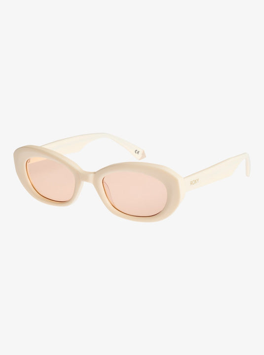 Roxy Women's Aurora Sunglasses Shiny Cream/Light Brown ERJEY03150-XYCK