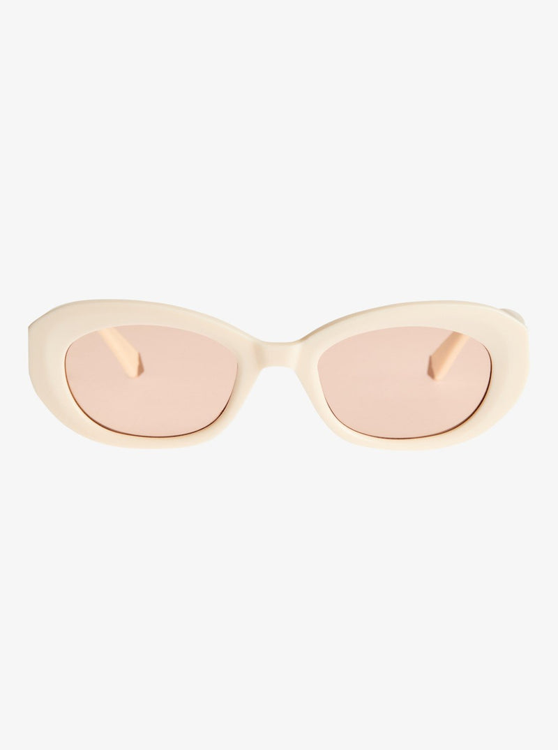 Load image into Gallery viewer, Roxy Women's Aurora Sunglasses Shiny Cream/Light Brown ERJEY03150-XYCK
