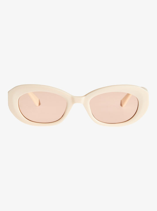 Roxy Women's Aurora Sunglasses Shiny Cream/Light Brown ERJEY03150-XYCK