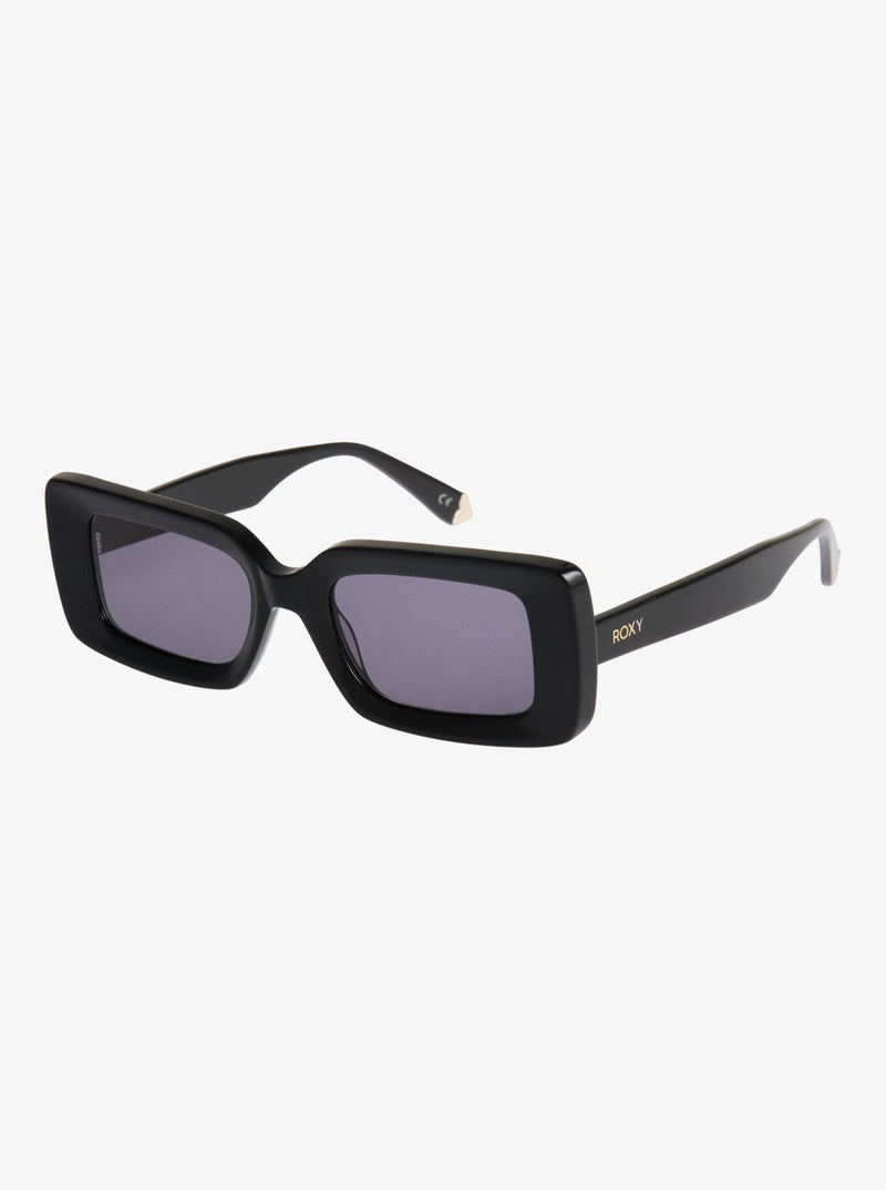 Load image into Gallery viewer, Roxy Women's Cascade Sunglasses Shiny Black/Grey ERJEY03151-XKSK
