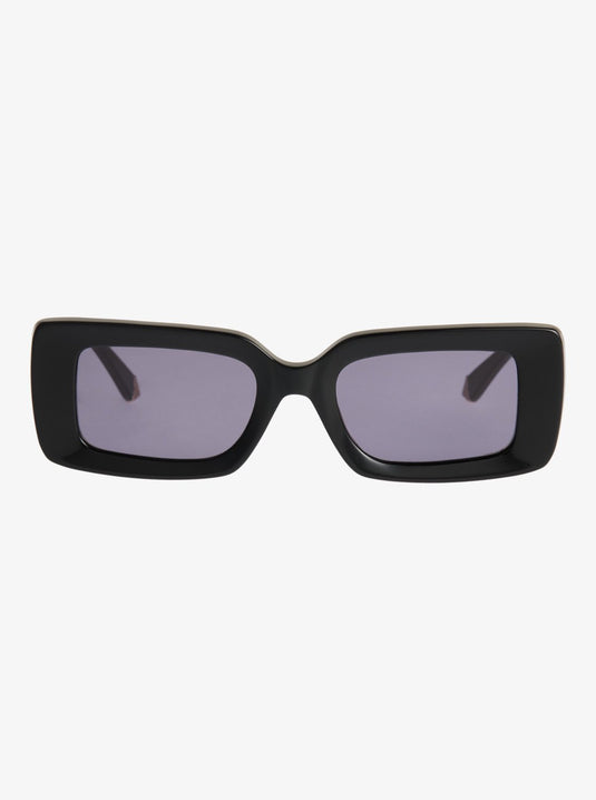 Roxy Women's Cascade Sunglasses Shiny Black/Grey ERJEY03151-XKSK