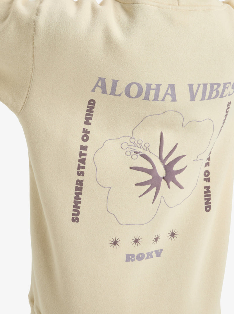 Load image into Gallery viewer, Roxy Women&#39;s Surf Stoked Brushed Vt Hoodie Parchment ERJFT05021_TEC0
