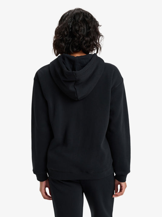 Roxy Women's Surf Stoked Zipped Brushed Hoodie Anthracite ERJFT05022-KVJ0