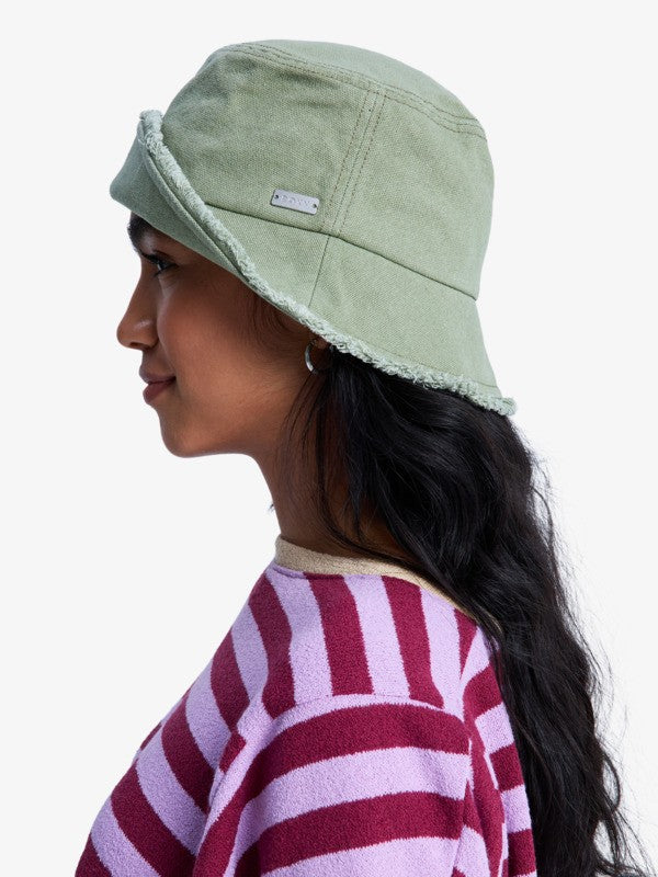 Load image into Gallery viewer, Roxy Women's Victim Of Love Bucket Hat Oil Green ERJHA04370-GLD0

