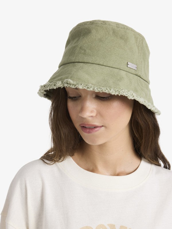 Load image into Gallery viewer, Roxy Women's Victim Of Love Bucket Hat Oil Green ERJHA04370-GLD0

