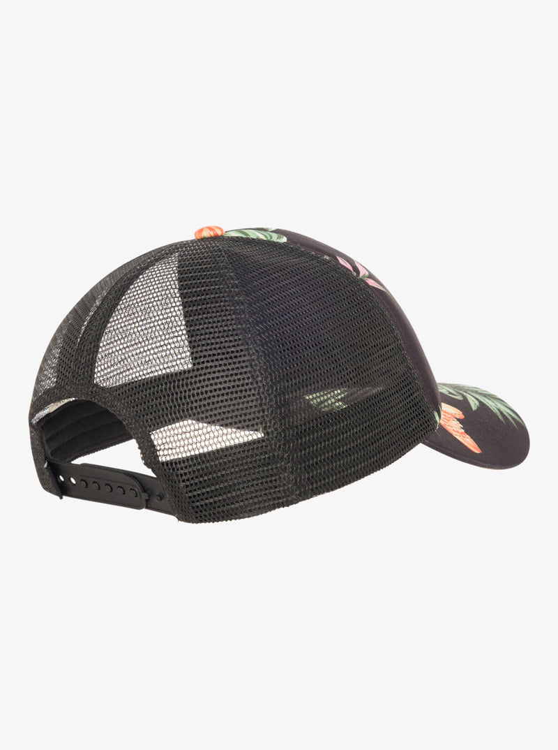 Load image into Gallery viewer, Roxy Women&#39;s Beautifull Morning Trucker Cap Anthrasite Island Escape ERJHA04378_KVJ3
