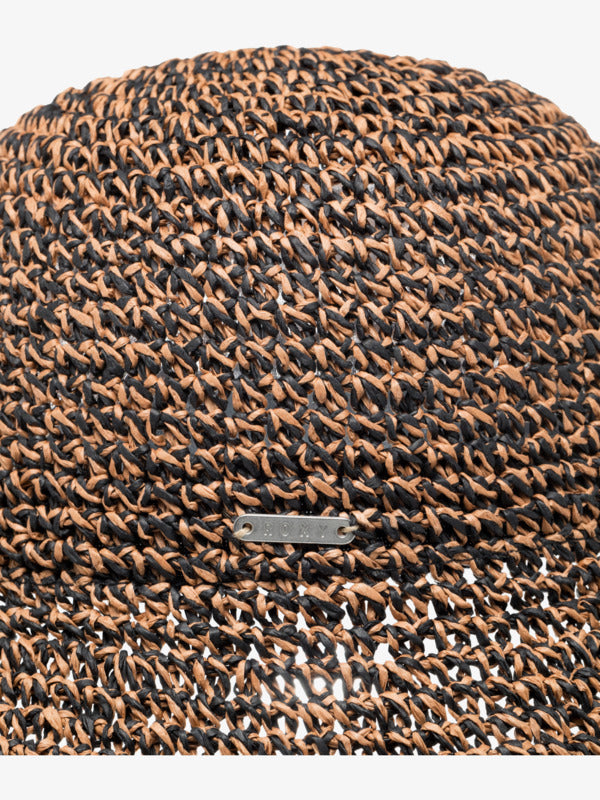 Load image into Gallery viewer, Roxy Women&#39;s Foolish Shorebird Sun Hat Anthracite ERJHA04393-KVJ0

