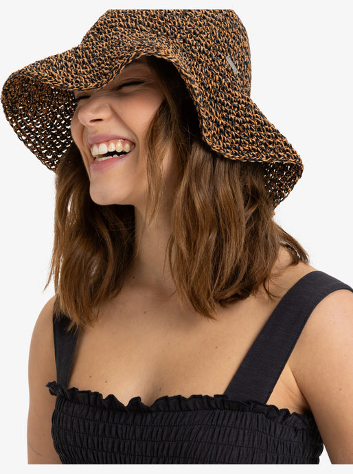 Roxy Women's Foolish Shorebird Sun Hat Anthracite ERJHA04393-KVJ0