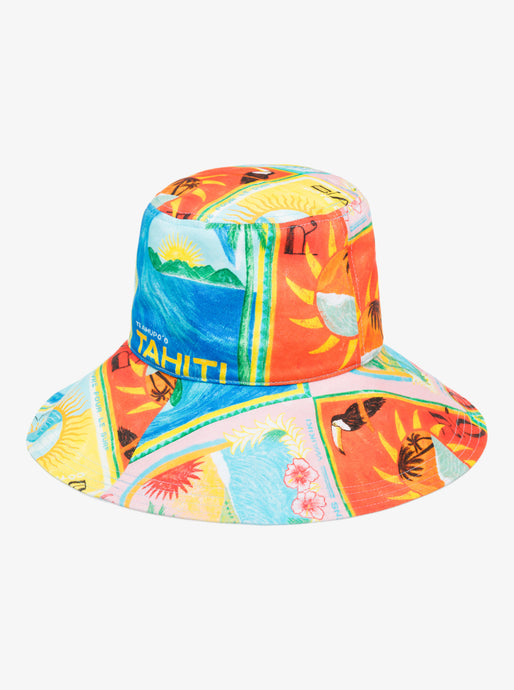 Roxy Women's Atlas Bucket Hat Atlas Print ERJHA04403-XBYR