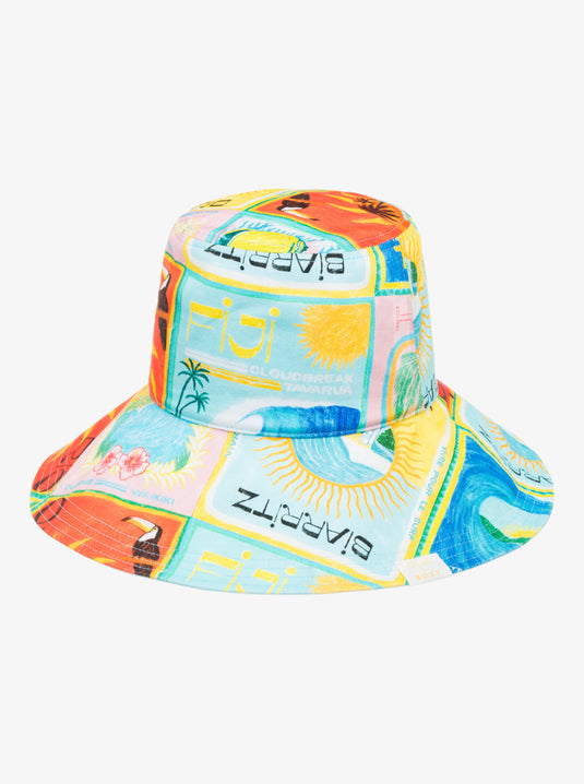 Roxy Women's Atlas Bucket Hat Atlas Print ERJHA04403-XBYR