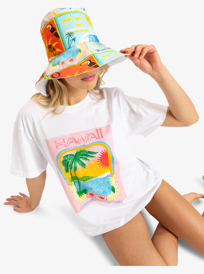 Load image into Gallery viewer, Roxy Women&#39;s Atlas Bucket Hat Atlas Print ERJHA04403-XBYR
