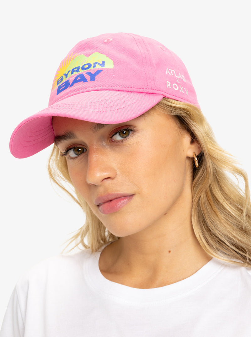 Load image into Gallery viewer, Roxy Women&#39;s Atlas Trucker Cap Pink Carnation ERJHA04404-MGZ0

