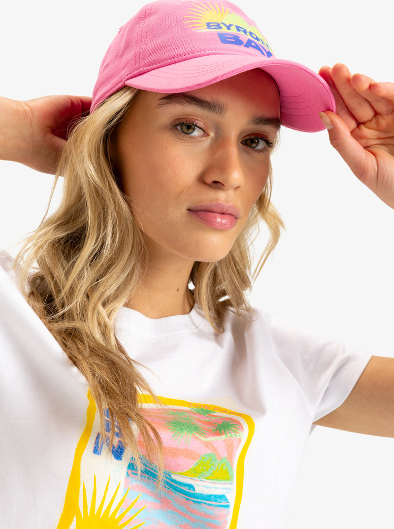 Load image into Gallery viewer, Roxy Women&#39;s Atlas Trucker Cap Pink Carnation ERJHA04404-MGZ0
