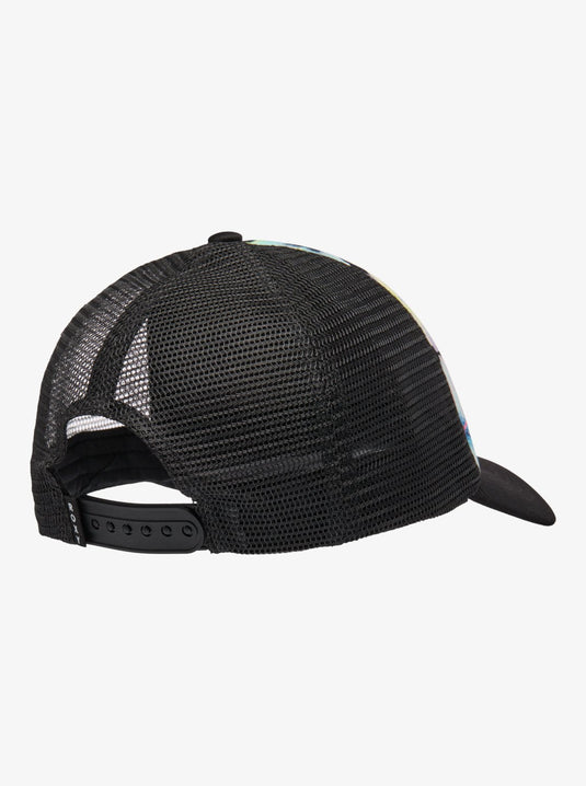 Roxy Women's Beautiful Morning Trucker Cap Anthracite Im Fleur Real ERJHA04434-KVJ7