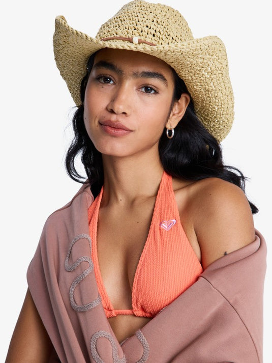 Roxy Women's Cherish Summer Straw Hat Parchment ERJHA04439-TEC0