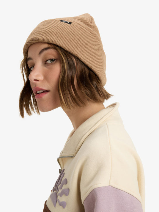 Roxy Womens' Tropical Snow Beanie Woodsmoke ERJHA04440-CMA0
