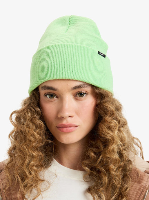 Roxy Womens' Tropical Snow Beanie Pistachio Green ERJHA04440-GED0