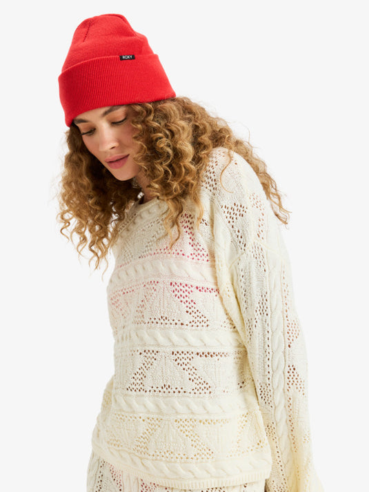 Roxy Womens' Tropical Snow Beanie Tomato ERJHA04440-RPH0