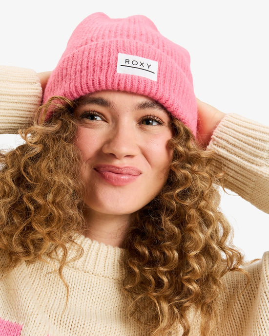 Roxy Women's Wind Effect Beanie Pink Cosmos ERJHA04447_MLB0
