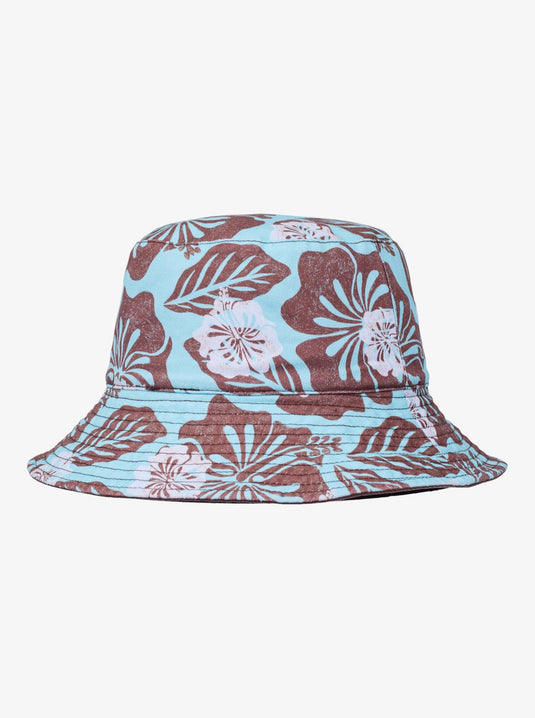 Roxy Women's Jasmine Paradise Bucket Hat Brownie Hibiscus Hype ERJHA04461-CME6