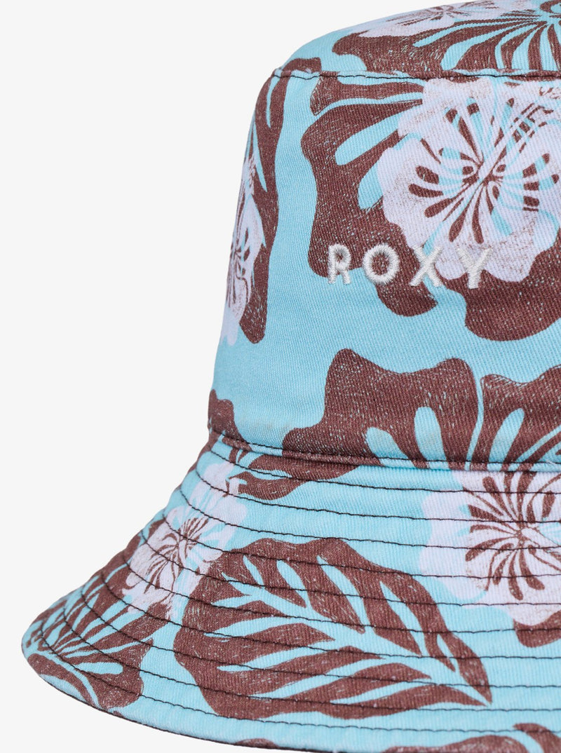 Load image into Gallery viewer, Roxy Women's Jasmine Paradise Bucket Hat Brownie Hibiscus Hype ERJHA04461-CME6
