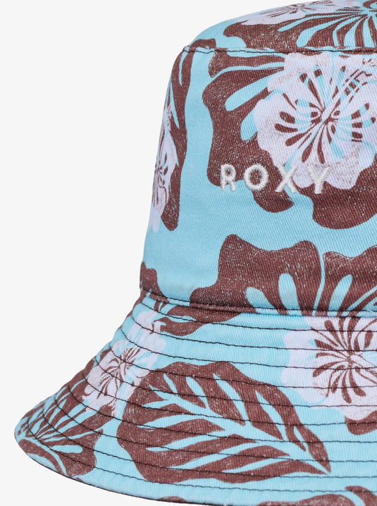 Roxy Women's Jasmine Paradise Bucket Hat Brownie Hibiscus Hype ERJHA04461-CME6