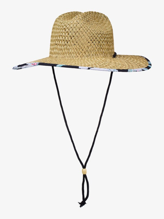Roxy Women's Pina To My Colada Printed Sun Hat Anthracite Spring Charming ERJHA04465_KVJ5