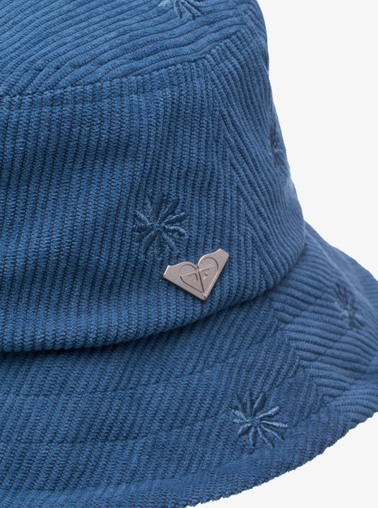 Roxy Women's Feeling Emby Corduroy Bucket Hat Dutch Blue ERJHA04469-BMT0
