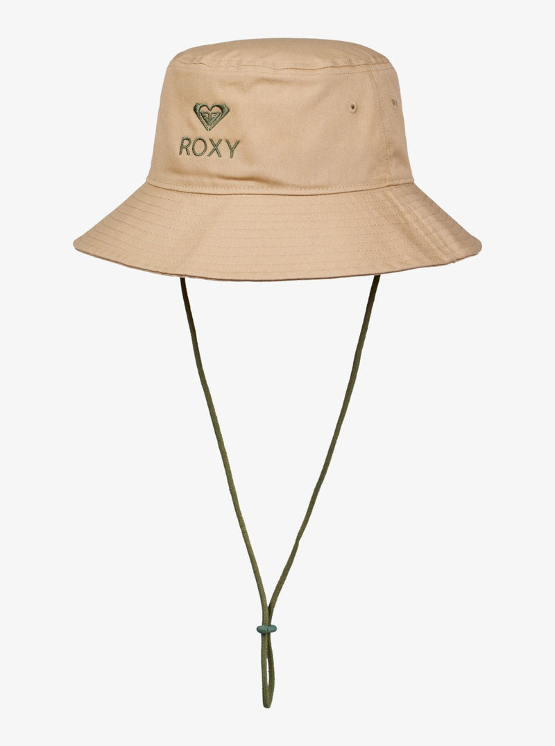 Load image into Gallery viewer, Roxy Women's Come To Brazil Bucket Hat Pebble ERJHA04485-TGJ0
