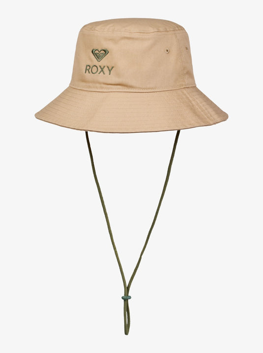 Roxy Women's Come To Brazil Bucket Hat Pebble ERJHA04485-TGJ0