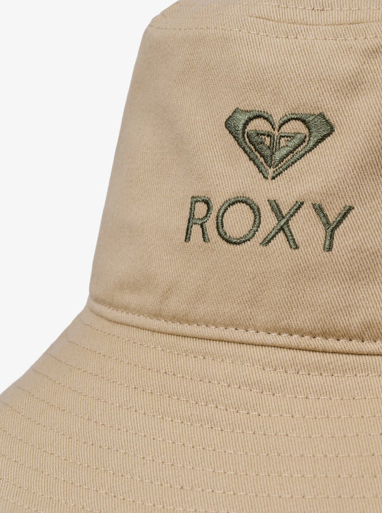 Roxy Women's Come To Brazil Bucket Hat Pebble ERJHA04485-TGJ0